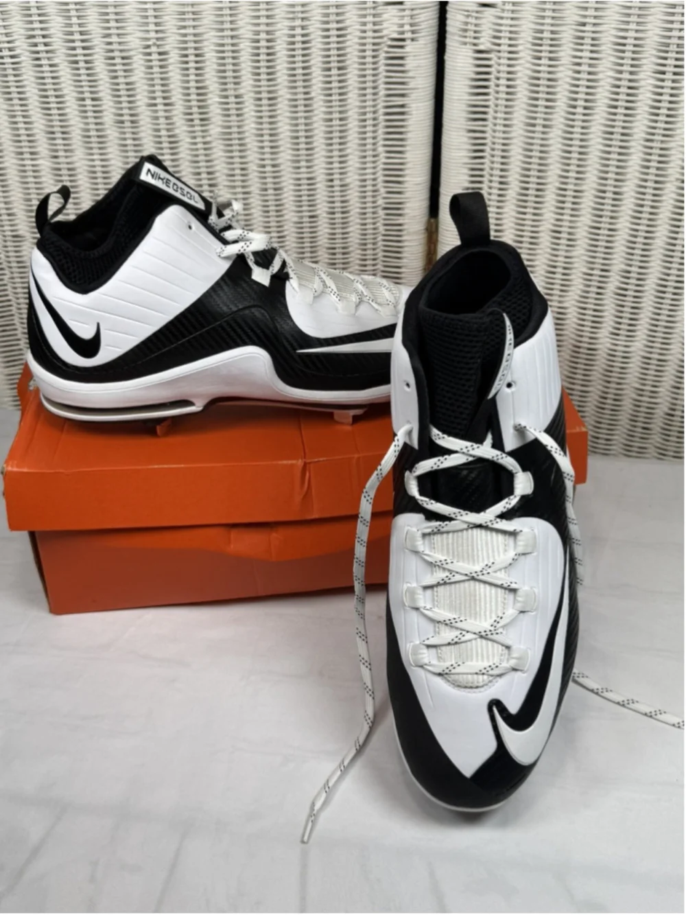 Nike Air Max MVP Elite 2 - 3/4 Metal Baseball Cleats Size 14- 684687-110 - New
